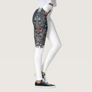 Odins Raben und Schwerter Wikinger-Mythologie USA- Leggings