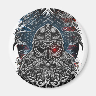 Odins Raben und Schwerter Wikinger-Mythologie USA- Magnet