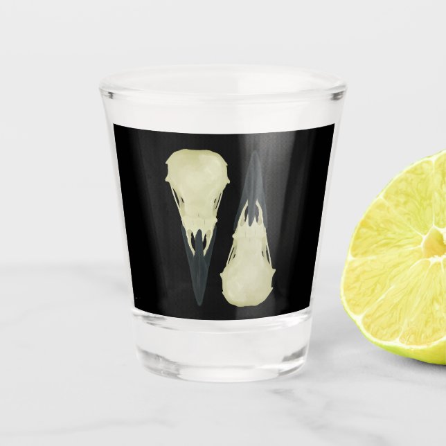 Odin's Ravens Schnapsglas (Vorderseite)