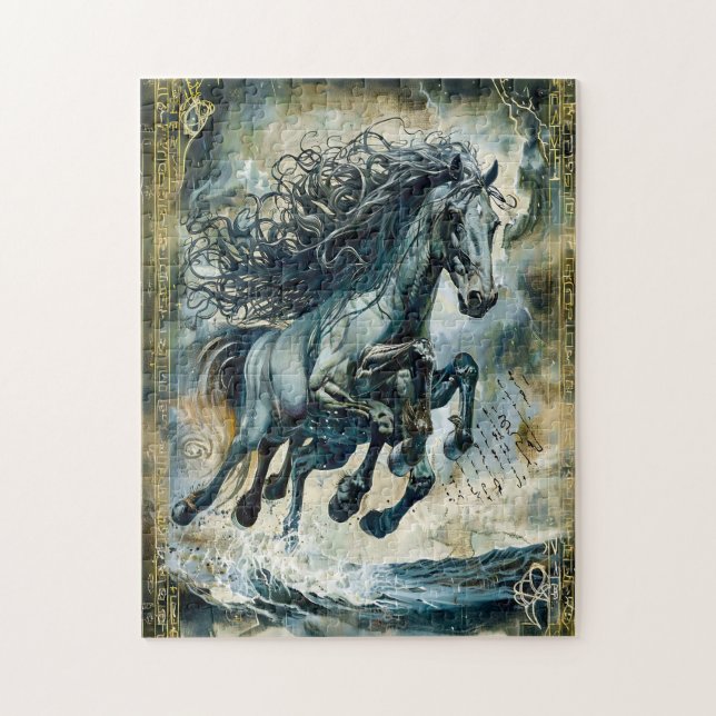 Odins Sleipnir, das achtbeinige Pferd (Vertikal)