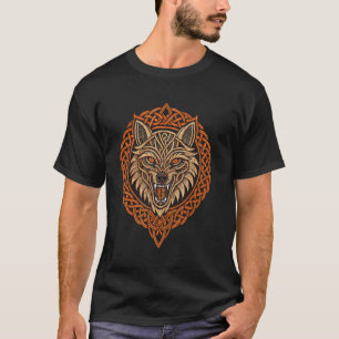 Odinu2019s Wolf Fenrir u2013 Wikinger-Rune eingrav T-Shirt