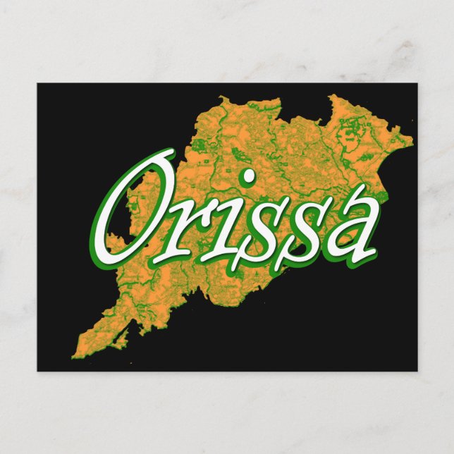 Odisha Postkarte (Vorderseite)