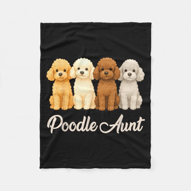 Odle Aunt Cute Dog Lover Gift Funny Women Puppy Ow Fleecedecke (Vorderseite)
