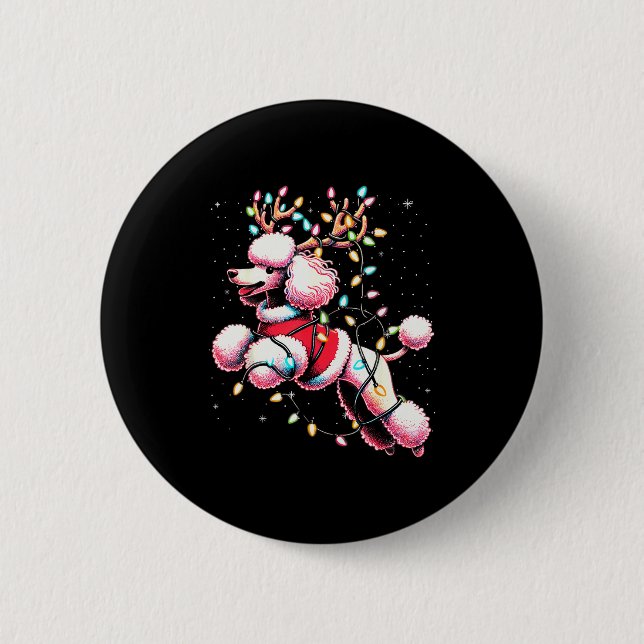 Odle Santa Christmas Tree Lights, Funny Ugly Pajam Button (Vorderseite)