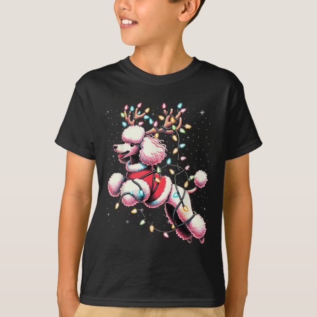 Odle Santa Christmas Tree Lights, Funny Ugly Pajam T-Shirt (Vorderseite)