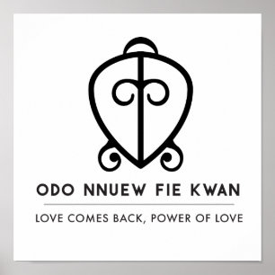Odo Nnyew Fie Kwan   Power des Liebe-Symbols Poster