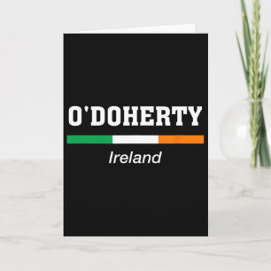 O'doherty Irischer Familienname St Patricks Day Ir Karte