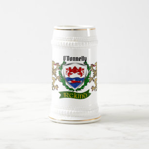O'Donnelly/Donnelly Irish Shield Beer Stein Bierglas