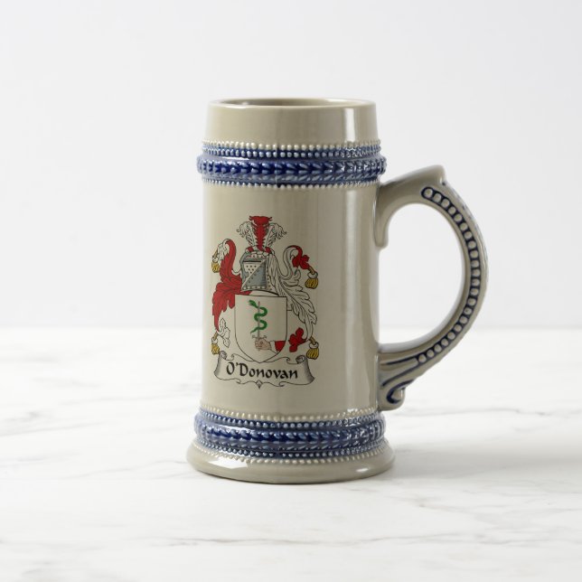 O'Donovan-Wappen Stein - Familienwappen Bierglas (Rechts)