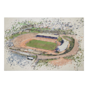 Odsal-Stadion, Bradford Aerial Art Poster