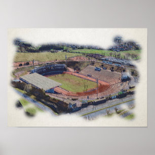 Odsal-Stadion, Bradford Aerial Art Poster