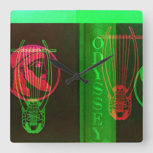 Odyssey Square Wall Clock Quadratische Wanduhr