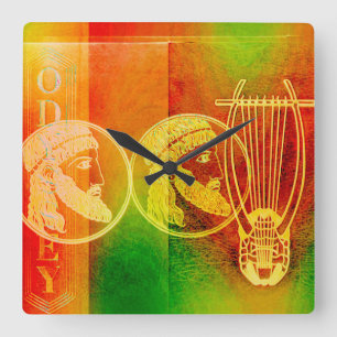 Odyssey Square Wall Clock Quadratische Wanduhr