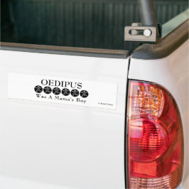 Oedipus war ein Mama-Junge - ein MisterP-Sticker Autoaufkleber
