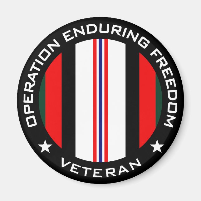 OEF Veteran Magnet (Vorne)