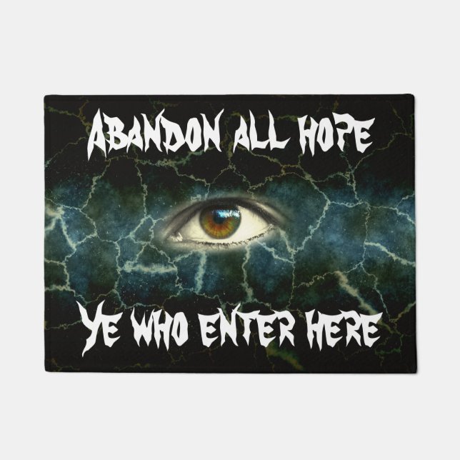 Oeil 18" de Halloween x 24" tapis de porte (Devant)