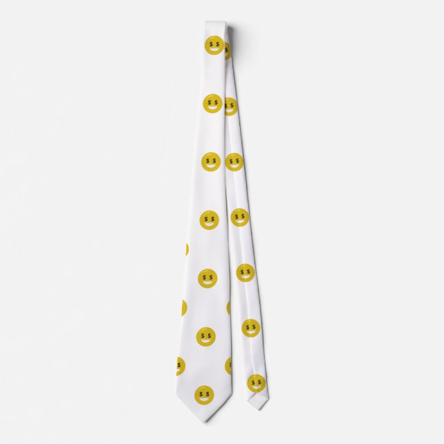 oeil argent emoji homme necktie cravate (Devant)