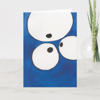 OEil aux yeux aux yeux, bleu, Carte pour notes