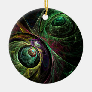 OEil aux yeux Ornement du cercle d'art Abstrait