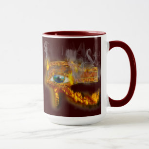 Oeil brûlant de Horus Mug d'art égyptien antique