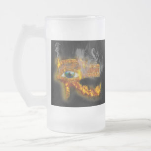 Oeil brûlant de Horus Mug d'art égyptien antique
