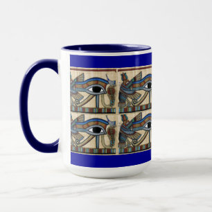 Oeil de Horus Wadjet Mug d'art égyptien