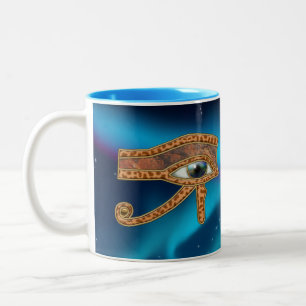 Oeil de Horus Wadjet Mug d'art égyptien
