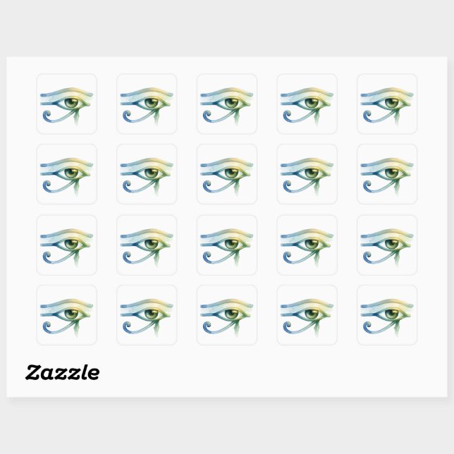 Œil d'Horus Autocollant Premium Sacré (Feuille)