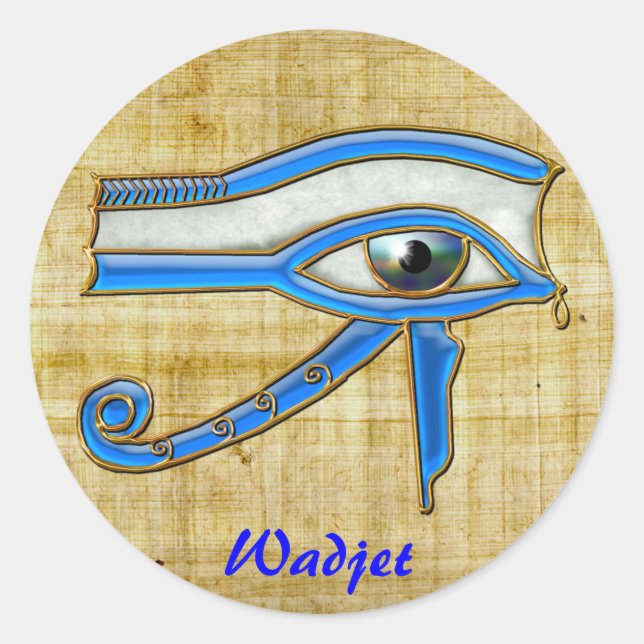 OEIL D'HORUS Stickers D'Art Égyptien Wadjet (Devant)
