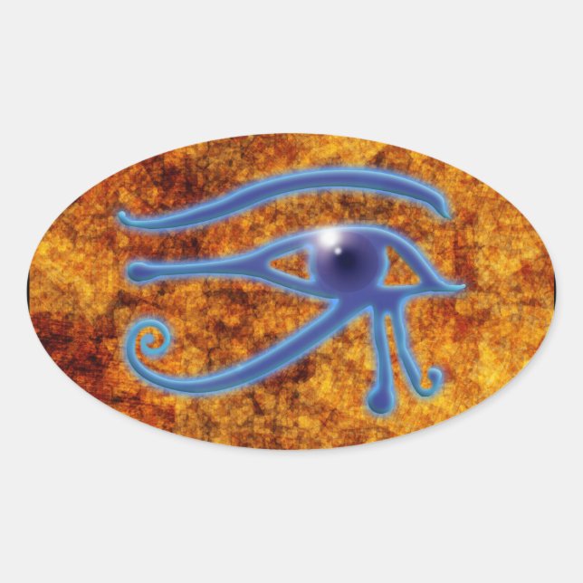 OEIL D'HORUS Stickers D'Art Égyptien Wadjet (Devant)