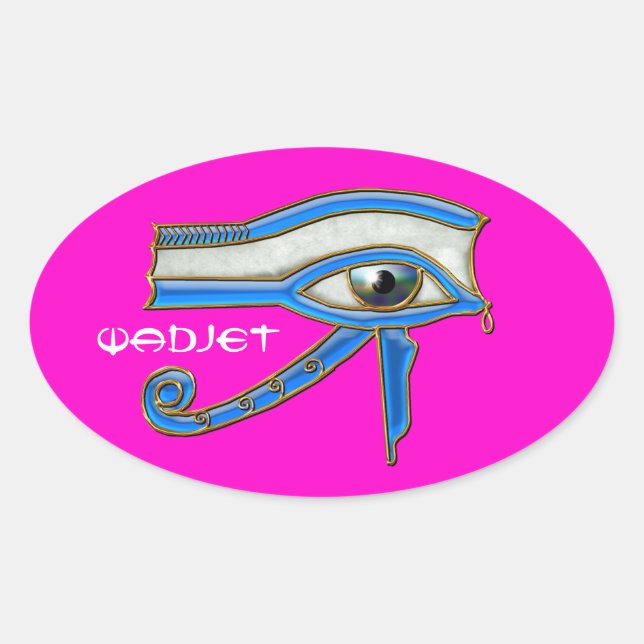 OEIL D'HORUS Wedjit Wadjet Stickers Art égyptien (Devant)
