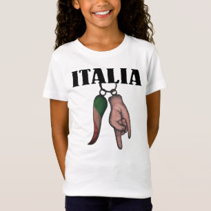 OEIL MAUVAIS DE T-SHIRT ITALIEN DE KLAXON, CORNO