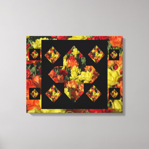 Œillet Signe Plus Abstrait Toile Art (20 X 16)
