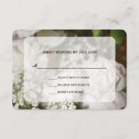 Oeillets blancs et respiration de bébé RSVP