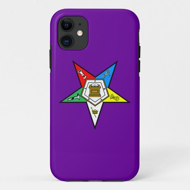 OES Auftrag des Oststern Iphone 5 Falles lila Case-Mate iPhone Hülle (Rückseite)