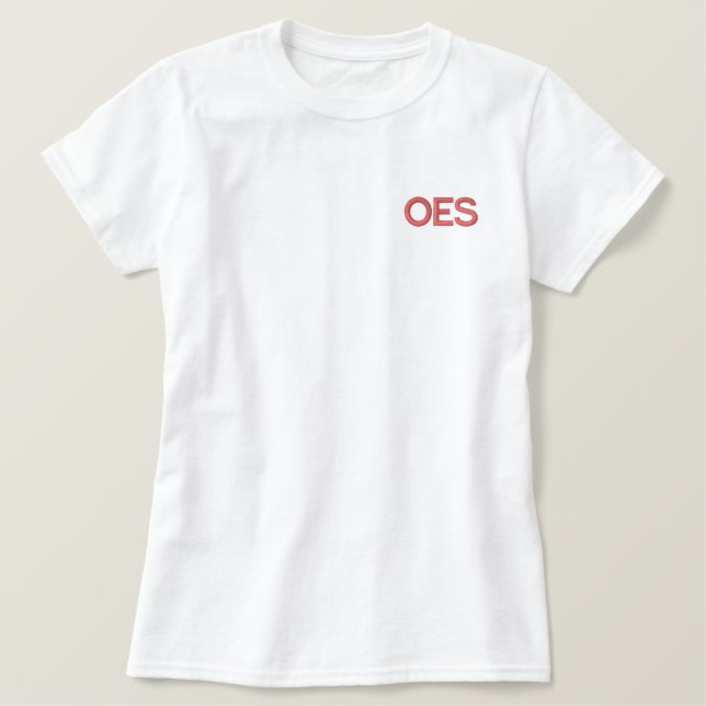 OES BESTICKTES T-Shirt (Design vorne)