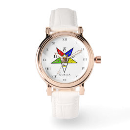 OES Eastern Star Schwester Freemason Wohltätigkeit Armbanduhr