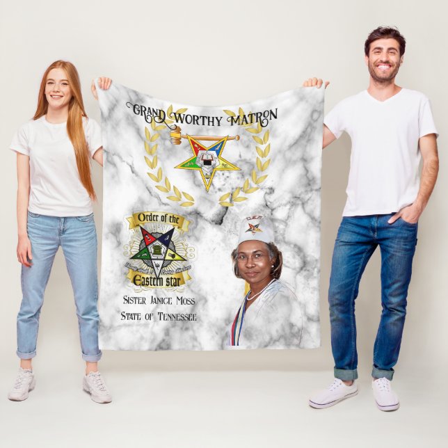 OES Grand Worthy Matron Fleece Blanket (Beispiel)