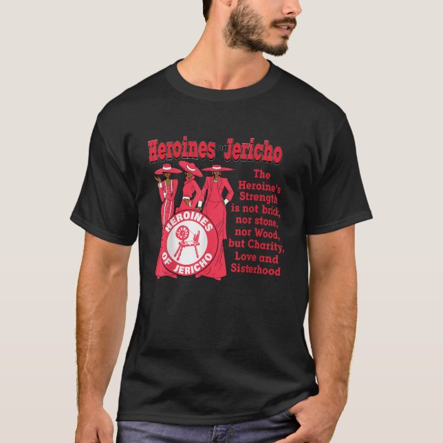 OES Heroines von Jericho Orden der Eastern Star Th T-Shirt (Vorderseite)