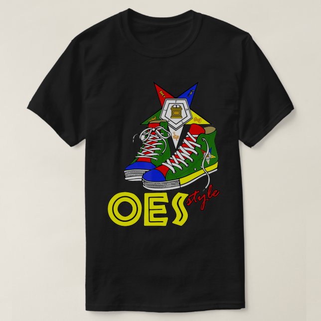 OES High top Sneaker Style of Eastern Star Parents (Design vorne)