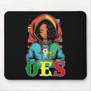 Oes schöne Schwester Kapuze Kopf Eastern Star Than Mousepad