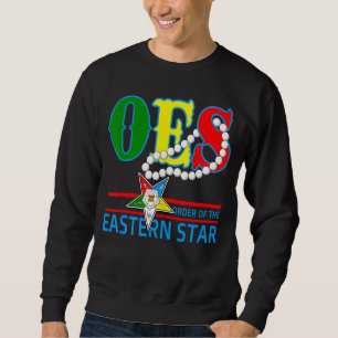Oes Star Necklace Orden der Eastern Star Mother Sweatshirt