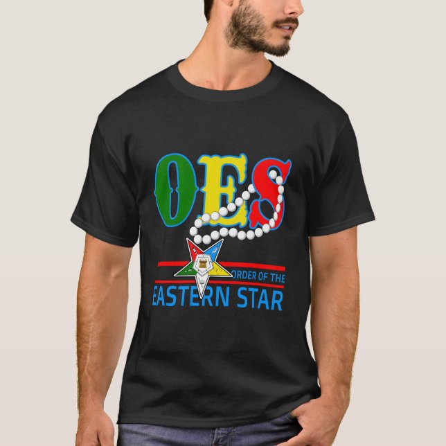 Oes Star Necklace Orden der Eastern Star Mother T-Shirt (Vorderseite)