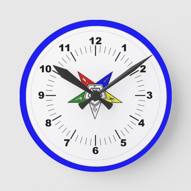 OES-Uhr Runde Wanduhr (Vorderseite)