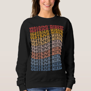 Oestrich-Winkel Stadt Groovy Retro Sweatshirt