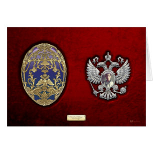 Oeuf de Faberge Tsarevich avec surprise sur le