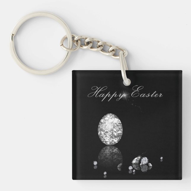 Oeuf de Pâques brillant - Porte - clé (Devant)