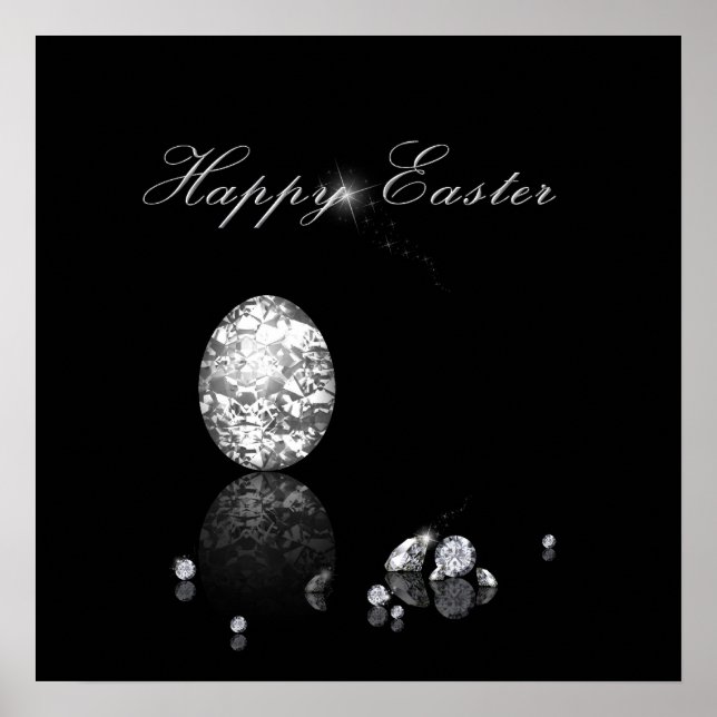 Oeuf de Pâques brillant - Poster (Devant)
