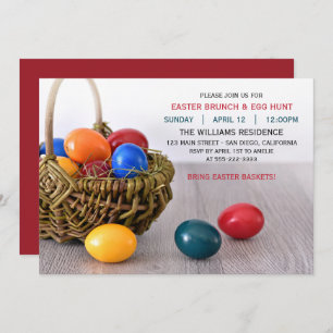 OEuf de Pâques Brunch Dîner Invitation