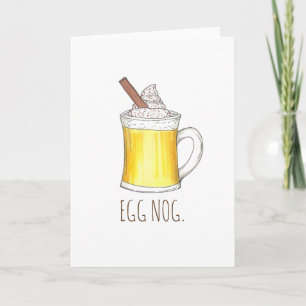 Oeuf Nog Eggnog Festig Carte de Noël